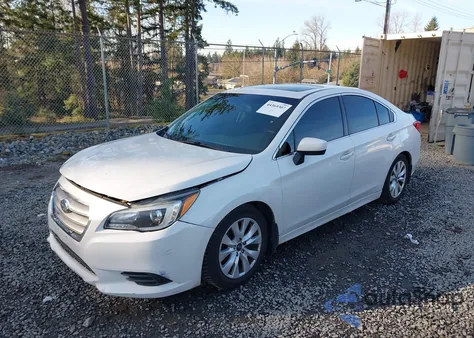 2016 Subaru Legacy 2.5I Premium z USA, uszkodzony, nr VIN 4S3BNAE64G3045416